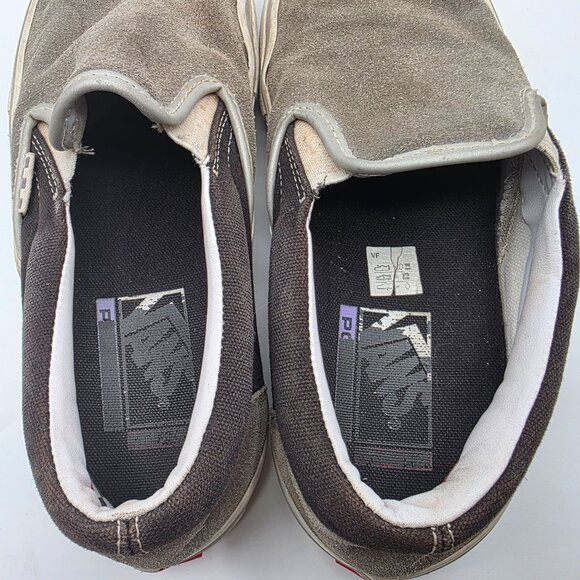 Vans Slip On Skate Shoes Mens Size 8 Gray Casual Walking School Outdoors - Picture 7 of 13